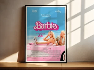 Barbie Movie Poster Print – Glossy Wall Art | A2 A3 A4 Sizes | Iconic Film Desig - Picture 1 of 10