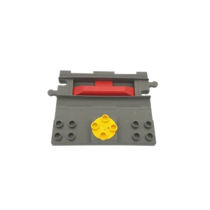 Lego® Duplo TREN GRIS OSCURO FERROCARRIL la vía del tren Inicio / Parada - Imagen 1 de 1