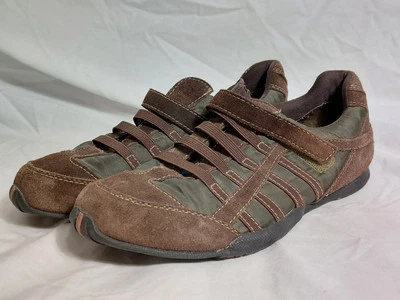 Tênis esportivo feminino Predictions couro marrom com gancho e laço tamanho 7.5 - Imagem 1 de 4