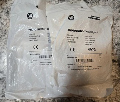 ALLEN BRADLEY 42EF-P8KBC-F4 photo Switch Sensor Series A Lot Of 2 Brand New - Image 1 of 2