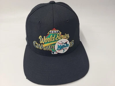 De colección Florida Marlins 1997 Serie Mundial Campeones *LÁGRIMAS* Gorra Snapback MLB Foto 1 de 4