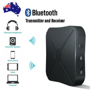 2in1 Wireless Bluetooth Audio Transmitter & Receiver HIFI Car Adapter RCA AUX-in - Picture 1 of 7