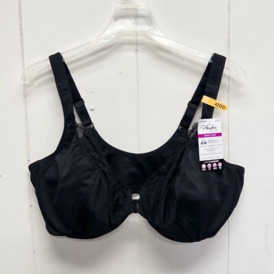 Playtex Secrets Bra Front Closure 42DD Underwire Style 4423 BLACK NWT - Image 1 of 4