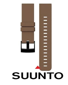 New 24mm SUUNTO Traverse Core Rubber Strap Coffee Brown AW16 Diver Watch Band x1 - Picture 1 of 2