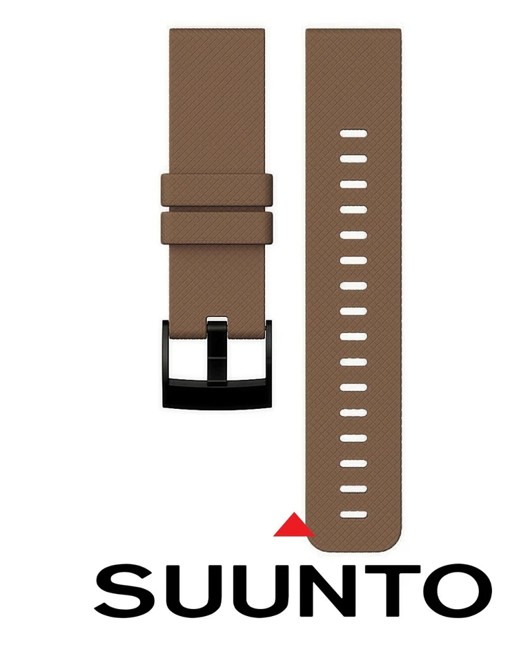 New 24mm SUUNTO Traverse Core Rubber Strap Coffee Brown AW16 Diver Watch Band x1 - Image 1 of 2