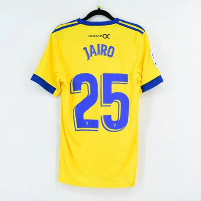 2020-21 Cádiz CF Home Shirt #25 JAIRO Adidas Match un Worn S Jersey - Imagen 1 de 3