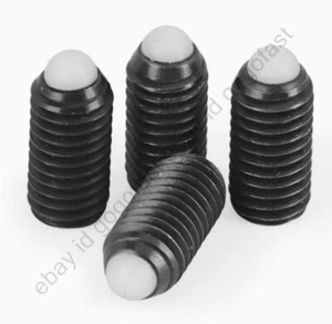 12.9 Grade POM Nylon Plastic Head Bead Screw Spring Ball Head Plunger BeadM3-M10 - Picture 1 of 12
