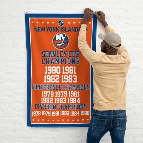Premium Flag New York Islanders 3x5 ft Banner NHL Hockey Stanley Cup Champions Cover