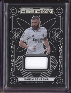 Karim Benzema 2022-23 Panini Obsidian Soccer Atomic Material Jersey 114/199 - Picture 1 of 2