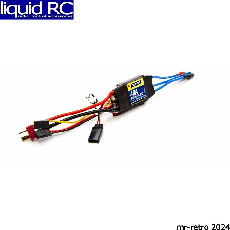 Onyx-RC M2140 40 Amp 2-6S Programmable BL AIR ESC - Image 1 of 2