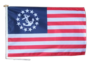 USA Yacht Fähnrich Flagge mit Seil und Knebel - verschiedene Größen - Bild 1 von 7