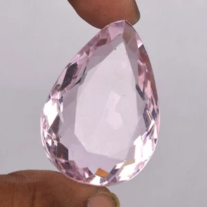 Piedras preciosas sueltas corte facetado pera topacio rosa bebé grande 67,50 quilates @Mejor precio de oferta - Imagen 1 de 4