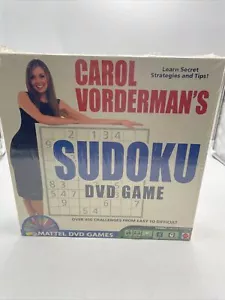 Mattel Sudoku DVD Game Carol Vordermans Over 400 Challenges NEW Sealed - Picture 1 of 6