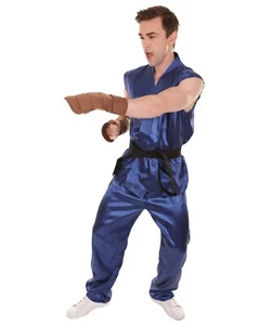 19 Colors Adult Men's Karate Fighter Video Game Character Costum Tops Belt Pants - Picture 1 of 156