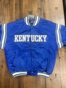 Vintage Pro Player Satin Jacket Kentucky Wildcats NCAA MENS L Embroidered Logo - Picture 1 of 5