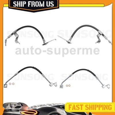 4x Brake Hose Line Front Rear For Chrysler Cirrus 2.5L 1995-2000 - Image 1 of 4