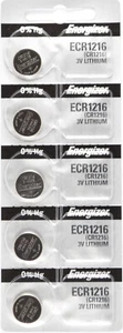 Baterías de reloj Energizer 1216 CR1216 CR 1216 batería de litio 0% HG 3 piezas - Imagen 1 de 1