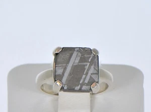 HENBURY Meteorite Ring I Size 7 - TOP METEORITE Jewelry - Picture 1 of 4