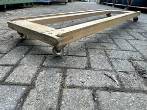 Möbelroller Transportroller Rollbrett Holz Rollwagen lang 155x50cm Reifen Möbel - Bild 1 von 17