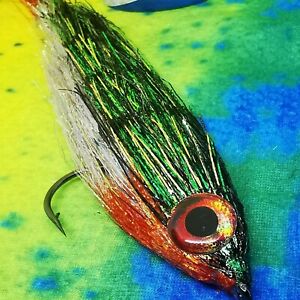 PIKE PRED/FLY full metal racket gold baitfish 6/0 circle 7/8" made in scotland