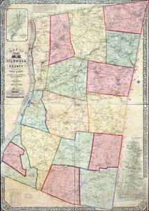 1851 Map of Columbia County NY (from actual surveys) - Picture 1 of 3