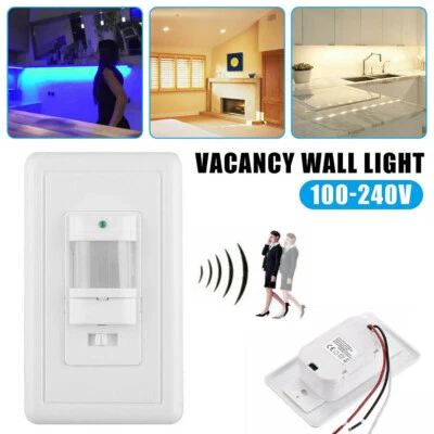 PIR Infrared Motion Sensor Light Switch Occupancy Sensor Switch Wall Switch - Image 1 of 4