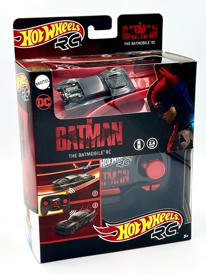 Hot Wheels BATMOBILE RC (great condition) 1:64 The Batman 2.4 GHZ Mattel 2021 - Image 1 of 3