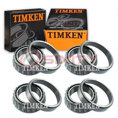 Juegos de 4 cojinetes de rueda trasera Timken y carreras para Dodge Ram 3500 af 1999-2003 Foto 1 de 4