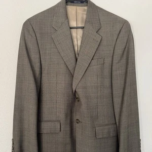 Giacca tuta CHAPS Ralph Lauren uomo 38R blazer marrone lana e cashmere foderato - Foto 1 di 11