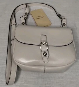 Borsa a tracolla Patricia Nash invecchiata pelle vin Claretta Latte - Foto 1 di 10