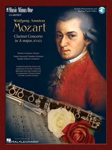 Mozart Clarinet Concerto in A KV622 Music Minus One Play-Along Book Online Audio - Picture 1 of 1