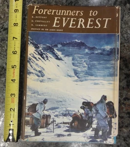 Forerunners to Everest 1952 HCDJ Signed by R. Dittert Includes Letter & Postcard - Foto 1 di 24