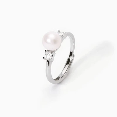 ANELLO DA DONNA MABINA MON CHERI CON PERLA E ZIRCONI IN ARGENTO 925 523283 - Immagine 1 di 4