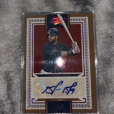 2016 Panini Prime Cuts Base VI Auto Holo Red /5 Brandon Belt #192 Auto - Image 1 of 4