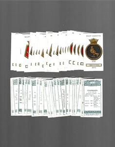 ZIGARETTENKARTEN. Wills Tabak. Schiffsabzeichen. (Komplettsatz 25 Stück). (1925). - Bild 1 von 1