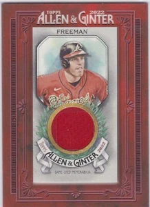 2022 Topps Allen & Ginter mini reliquia enmarcada de Freddie Freeman Braves - Imagen 1 de 2