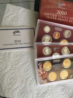 2010 S Mint Silver Proof Set With Box And Coa - Image 1 of 4