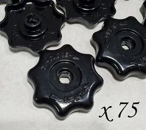 75 Black Industrial Water Faucet Valve Spigot Handle Knobs for Steampunk Crafts - Picture 1 of 2
