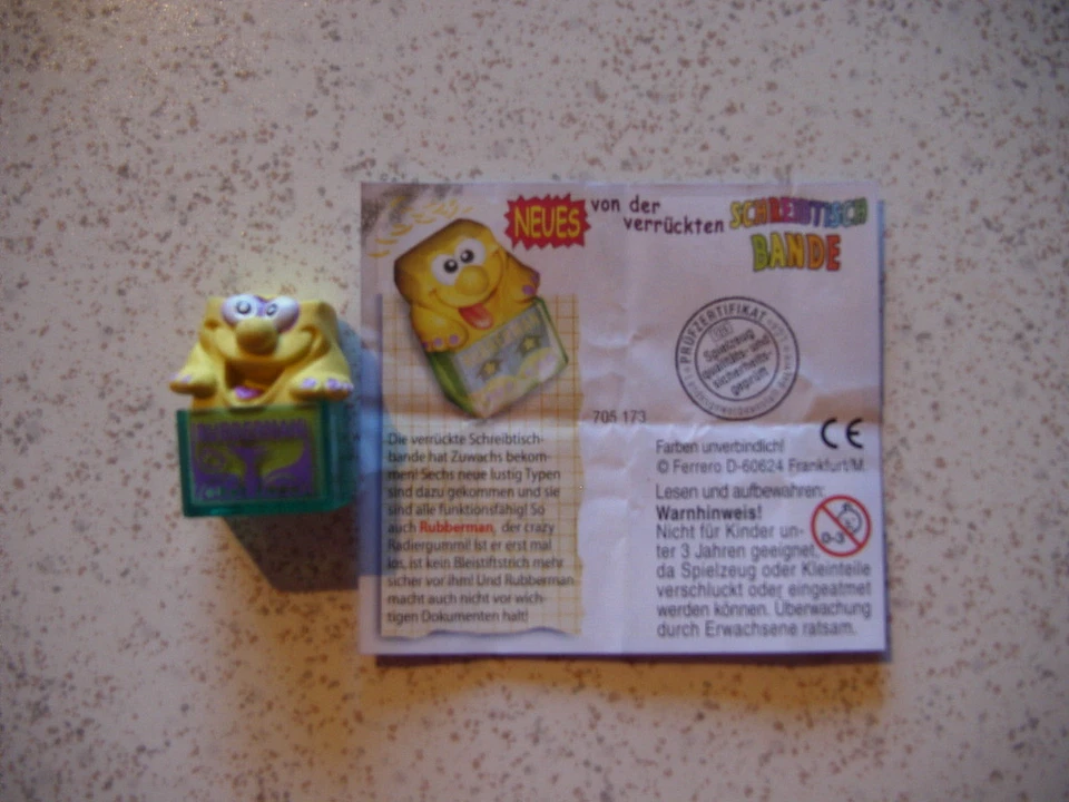 "Neues von der verrückten Schreibtischbande" 2003 Rubbermann GRÜN-LILA mit BPZ - Bild 1 von 1