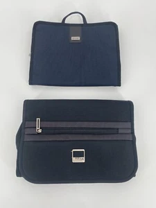 * BORSA CULTURALE BREE TITANIO BLU SCURO NERO GRIGIO VIAGGIO COSMETICI BORSA CULTURALE - Foto 1 di 18