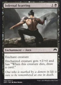 4X INFERNAL SCARRING 102/272 MAGIC ORIGINS MTG MAGIC LP X4 - Picture 1 of 1