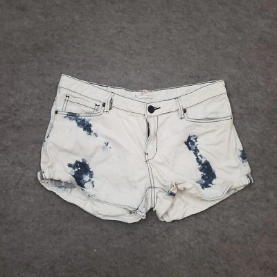 Pantalones Cortos BCBGeneration Juniors 29 Corte Alto Lavado Ácido Envejecido Para Mujer Foto 1 de 4