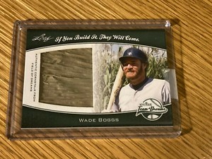 Wade Boggs  2013 Leaf Sports Heroes Card Cornsalk Relic 06/25  Field of Dreams 