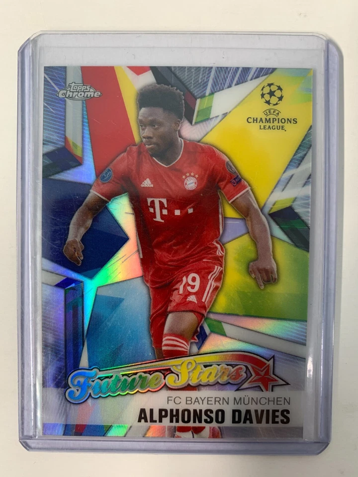 Alphonso Davies FUTURE STARS 2020-21 Topps Chrome UCL #FS-AD Bayern Canada Card - Image 1 of 1