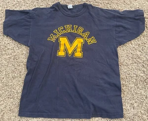 Vintage 80s Michigan Wolverines Champion XL Single Stitch USA Made Shirt Vintage - Bild 1 von 8