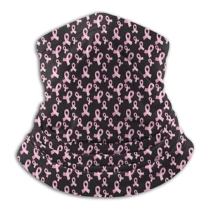Sciarpa sensibilizzazione cancro al seno maschera antivento collo glangia nastro rosa - Foto 1 di 6