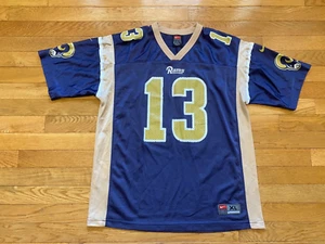 St. Louis Rams Kurt Warner Nike Jersey Sz XL Youth Boys NFL Authentic #13 - Picture 1 of 4