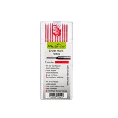 Pica Dry Pen REFILL Red Pack of 10 4031