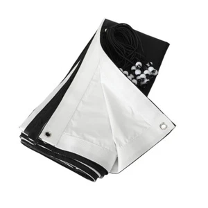 6'x6' 1.8x1.8m UltraBounce White/Black Reversible Overhead Fabric - Picture 1 of 5
