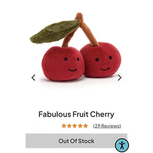 FABULOUS FRUIT CHERRY Soft Plush Food Toy CUTE Fun Stuffed Cherries Good Gift🔥 - Picture 1 of 6